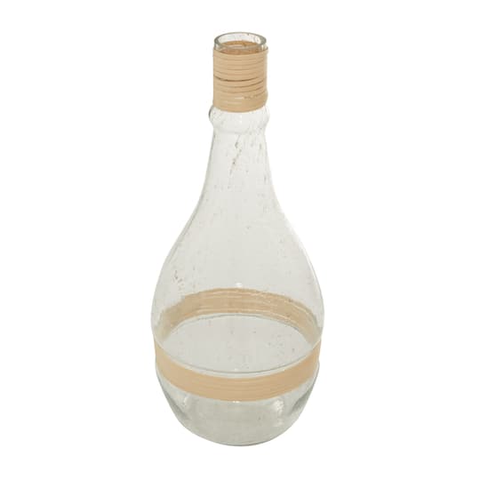 20" Clear Glass Coastal Vase